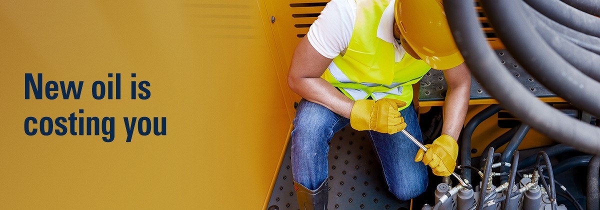 Man working on equipment